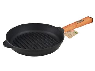 Čuguna grill panna Brizoll "Optima" 28 cm cena un informācija | Pannas | 220.lv