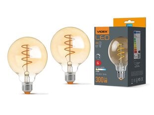 LED spuldze dekoratīva Videx E27 4W, 300Lm 2200K, 2 gab. цена и информация | Лампочки | 220.lv