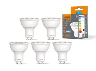 LED spuldze Videx, GU10, Spot 36° 5W, 400Lm, 4000K, 5 gab. cena un informācija | Spuldzes | 220.lv