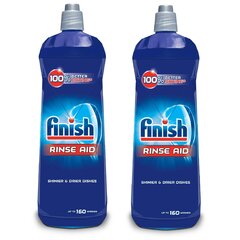 Trauku skalošanas šķidrums FINISH Shine&Dry, 2 x 800 ml cena un informācija | Trauku mazgāšanas līdzekļi | 220.lv