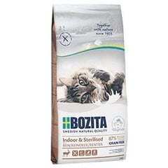 Bozita Indoor&Sterilised Беззерновой Reindeer для стерилизованных кошек с олениной, 2 кг цена и информация | Сухой корм для кошек | 220.lv