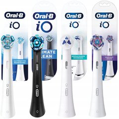 Oral-B iO tip ULTIMATE CLEAN White+ULTIMATE CLEAN Black+Radiant White+Specialised Clean cena un informācija | Uzgaļi elektriskajām zobu birstēm | 220.lv