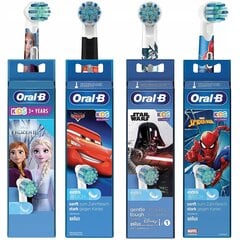 4x Oral-B Kids Frozen+ Cars+ Spiderman+ StarWars uzgalis cena un informācija | Uzgaļi elektriskajām zobu birstēm | 220.lv