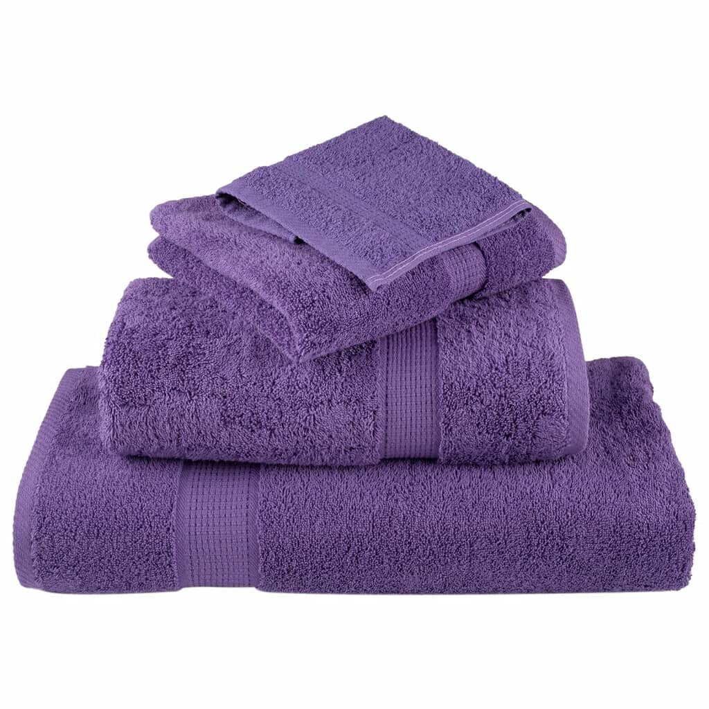 vidaXL Premium dvieļi, 10 gab, violets, 30x30 cm, 100% kokvilna цена и информация | Dvieļi | 220.lv