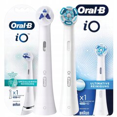 Oral-B iO ULTIMATE CLEAN White+Oral-B iO Specialised Clean Tip cena un informācija | Uzgaļi elektriskajām zobu birstēm | 220.lv