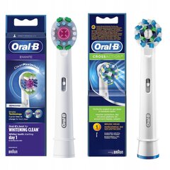 Oral-B CROSSACTION EB50 AB+oral-b EB-18 rokas uzgalis цена и информация | Насадки для электрических зубных щеток | 220.lv