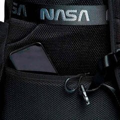 NASA Black Pro Unisex skolas mugursoma ar vairākiem nodalījumiem cena un informācija | Skolas somas | 220.lv