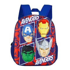 3D mugursoma bērnudārzam Viena nodalījuma Avengers Marvel Blue cena un informācija | Skolas somas | 220.lv