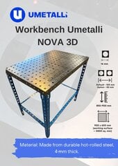 Модульный сварочный стол, набор инструментов для сварочных работ, Umetalli NOVA Workbench Systems цена и информация | Механические инструменты | 220.lv