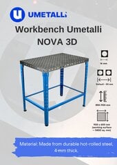 Модульный сварочный стол, набор инструментов для сварочных работ, Umetalli NOVA Workbench Systems цена и информация | Механические инструменты | 220.lv