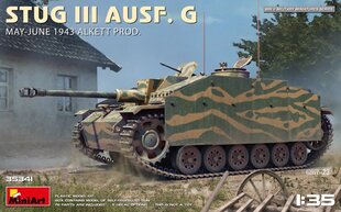 Līmējošais modelis MiniArt 35341 StuG III Ausf. G May-June 1943 Alkett Prod. 1/35 цена и информация | Склеиваемые модели | 220.lv