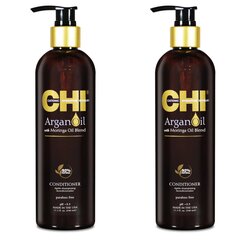 CHI ARGAN OIL Kondicionieris ar argāna & moringa eļļu 340 ml x 2 cena un informācija | Matu kondicionieri, balzāmi | 220.lv