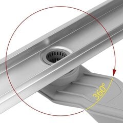 REA Neox Superflow Linear Drain, BRUSHĒTS TĒRAUDS 90 cena un informācija | Dušas trapi | 220.lv