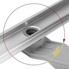 REA Neox Superflow Linear Drain, BRUSHĒTS TĒRAUDS 60 cena un informācija | Dušas trapi | 220.lv