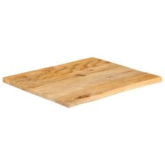 vidaXL Galda virsma ar Natural Edge 40x40x3,8 cm Mango Wood cena un informācija | Galda virsmas | 220.lv