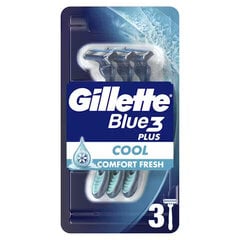 Vienreizējās lietošanas skuvekļi Gillette Blue 3 Cool, 3 gab. x 6 gab. cena un informācija | Skūšanās piederumi, kosmētika | 220.lv