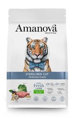 Amanova Delicious для взрослых стерилизованных кошек с бараниной, 1,5 кг цена и информация | Сухой корм для кошек | 220.lv