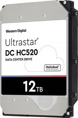 WD Ultrastar DC HC520 HUH721212ALE600 цена и информация | Внутренние жёсткие диски (HDD, SSD, Hybrid) | 220.lv