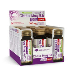 Olimp Labs Chela-Mag B6 shot 300mg N9 (greipfr. garša) цена и информация | Витамины, пищевые добавки, препараты для хорошего самочувствия | 220.lv