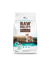 VetExpert Raw Paleo для стерилизованных кошек с курицей, тунцом и лососем, 6 кг цена и информация | Сухой корм для кошек | 220.lv