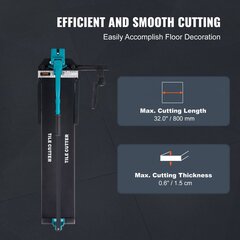 Profesionāls flīžu griezējs Vevor, 800 mm, 4-15 mm cena un informācija | Zāģi, ripzāģi | 220.lv