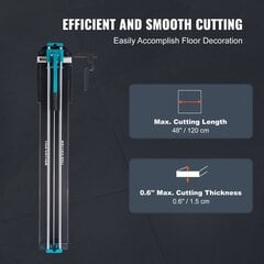 Profesionāls flīžu griezējs Vevor, 1200 mm, 4-15 mm cena un informācija | Zāģi, ripzāģi | 220.lv