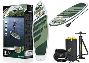 Piepūšamais airu dēlis Sup Hydro-Force 305x84x12cm zaļš, Bestway 65308 cena un informācija | Laivas un kajaki | 220.lv