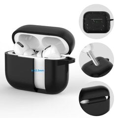 СИЛИКОНОВЫЙ КРЮЧОК TECH-PROTECT ДЛЯ APPLE AIRPODS PRO 1 | 2 ЧЕРНЫЙ цена и информация | Кронштейны и крепления для телевизоров | 220.lv