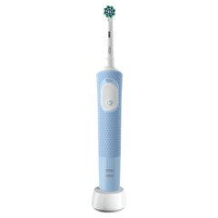 Oral-B Vitality Pro D103 Blue zobu birste + Precision Clean SB-17A x4 rezerves uzgaļi + balts apvalks cena un informācija | Elektriskās zobu birstes | 220.lv