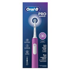 Oral-b Junior Pro Violet zobu birste + 4x EB-10A Color rezerves uzgalis cena un informācija | Elektriskās zobu birstes | 220.lv