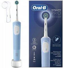 Oral-B Vitality Pro D103 Blue zobu birste + vāciņš цена и информация | Электрические зубные щетки | 220.lv