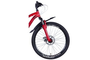 Bērnu velosipēds Davi Flint Disc, 24", 21 pārnesumi, 125-155 cm, sarkans cena un informācija | Velosipēdi | 220.lv