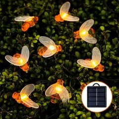 Solar Bee Lights 50 rezultātā 9,8 m fenomenāls rotājums katram dārzam cena un informācija | Āra apgaismojums | 220.lv