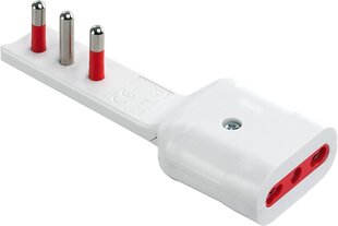 ADAPTERIS ULTRAPT KONTAKTDAKŠA 16A 2P+T/10/16A 2P+T BALTS EMILIA FLAT SERIES cena un informācija | Adapteri un USB centrmezgli | 220.lv