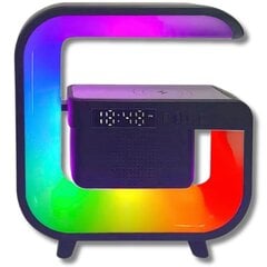 Беспроводная колонка с подсветкой RGB, беспроводное зарядное устройство, PrimePick, черный цена и информация | Зарядные устройства для телефонов | 220.lv