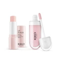 Набор для ухода за губами Kiko Milano: отшелушивающее средство для губ и блеск для объема цена и информация | Помады, бальзамы, блеск для губ | 220.lv