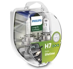 Automobiļu spuldzes Philips H7 LongLife, 2 gab. cena un informācija | Auto spuldzes | 220.lv