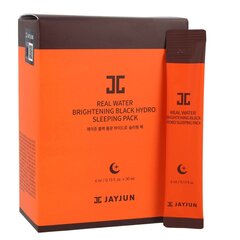 JAYJUN Real Water Brightening Black Hydro Sleeping Pack 30ea - Nakts maska cena un informācija | Sejas maskas, acu maskas | 220.lv