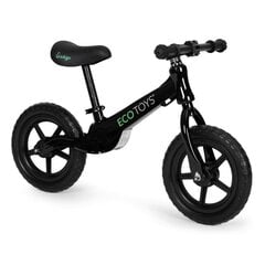 Bērnu līdzsvara velosipēds, melns EcoToys cena un informācija | Balansa velosipēdi | 220.lv