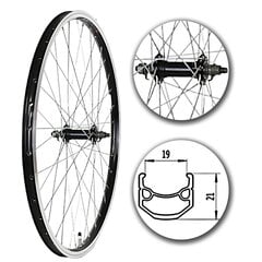 26" Velosipēda priekšējais ritenis, MDR cena un informācija | Citas velosipēdu rezerves daļas | 220.lv