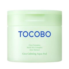 TOCOBO CICA CALMING AQUA PAD 60EA - Nomierinoši un mitrinoši sejas spilventiņi cena un informācija | Serumi sejai, eļļas | 220.lv