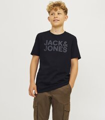 Jack & Jones bērnu T-krekls 12152730*06, melns 5715425367816 cena un informācija | T-krekli sievietēm | 220.lv