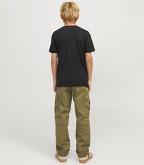 Jack & Jones bērnu T-krekls 12263089*01, melns 5715610365078 cena un informācija | T-krekli sievietēm | 220.lv