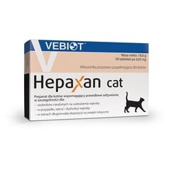 Papildinājums kaķiem Vebiot Hepaxan cat, 30 gab. cena un informācija | Vitamīni, uztura bagātinātāji, pretparazītu līdzekļi kaķiem | 220.lv