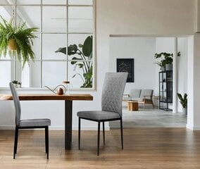 Modern Home 4 pelēku ēdamistabas un viesistabas krēslu komplekts cena un informācija | Virtuves un ēdamistabas krēsli | 220.lv