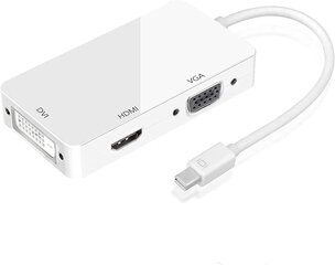 Адаптер Ozvavzk ‎MO-DP-01 Mini DisplayPort to HDMI VGA DVI цена и информация | Адаптеры и USB разветвители | 220.lv