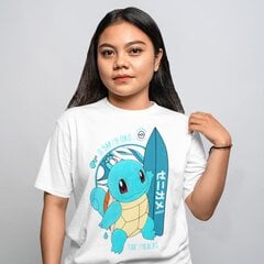 Pokemon Squirtle T-krekls - Surfing Hit, Unisex T-krekls faniem S cena un informācija | Vīriešu T-krekli | 220.lv