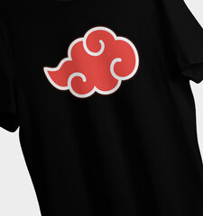 Мужская футболка Naruto Akatsuki Cloud Symbol T-Shirt: The Essence of Ninja Manga Anime M цена и информация | Мужские футболки | 220.lv