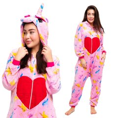 Kigurumi pidžama Vienradzis Sirds kostīms S: 145-155cm cena un informācija | Naktskrekli, pidžamas | 220.lv