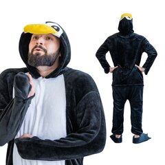 Pidžama Onesie Kigurumi Kostīms Pārģērbšanās pingvīns S: 145 - 155cm cena un informācija | Naktskrekli, pidžamas | 220.lv